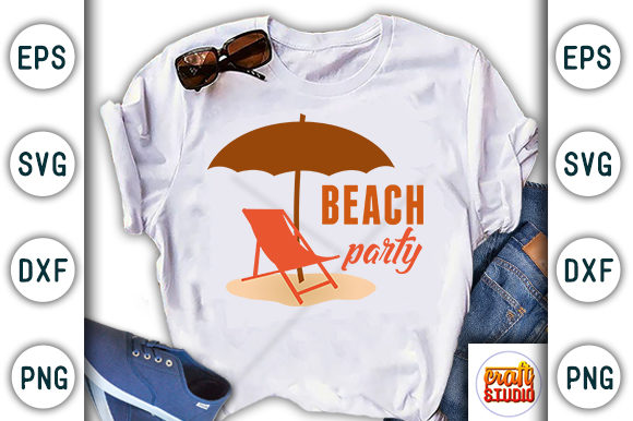 Beach Party, Summer Beach Quote Design