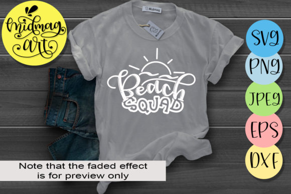 Beach Squad, Summer Graphics for T-Shirt Designs