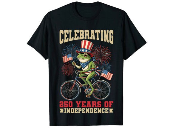 Celebrating Frog 4th of July T-Shirt