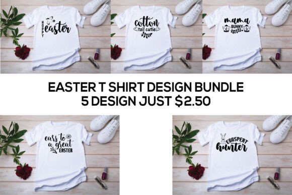 Easter T Shirts Design Bundle: Graphics & Freebies for Crafters