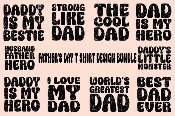 Father's Day T Shirts Design Bundle: Graphics & Freebies