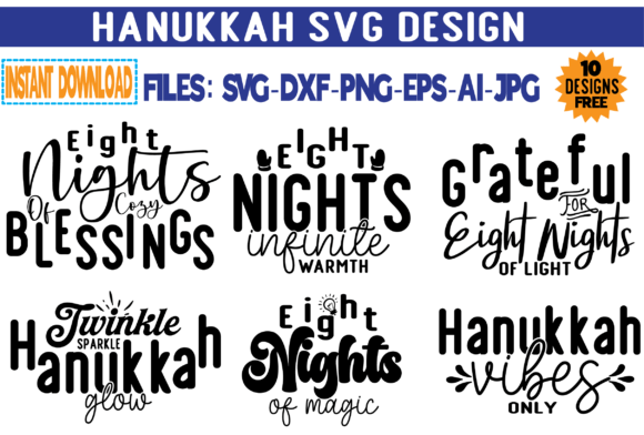 Hanukkah Svg T-shirt Design Graphics