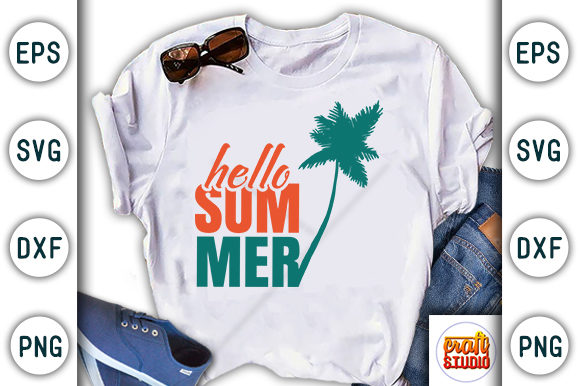 Hello Summer, Summer Beach Quote Design