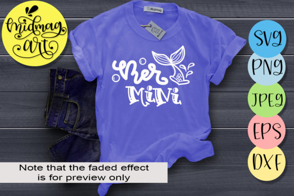 Mer Mini, Summer Graphics for T-Shirt Designs