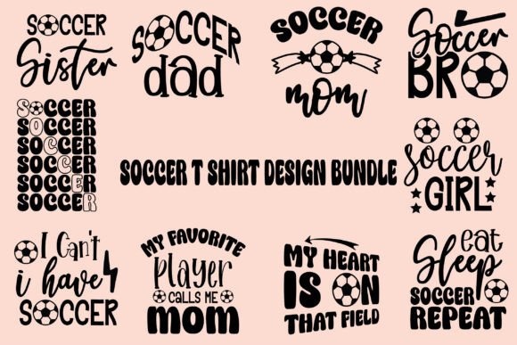 Soccer T Shirts Design Bundle: Graphics & Freebies