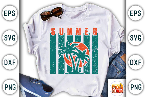 Summer Beach Quote Design: Graphics for T-Shirt Designs