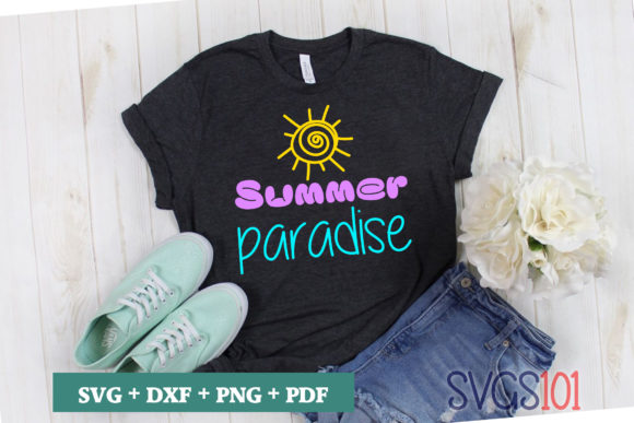 Summer Paradise Graphics for T-Shirt Designs