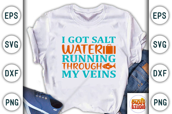 Summer SVG Design, I Got Salt Water