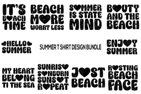 Summer T Shirt Design Bundle: Graphics and Freebies for Creative Projects