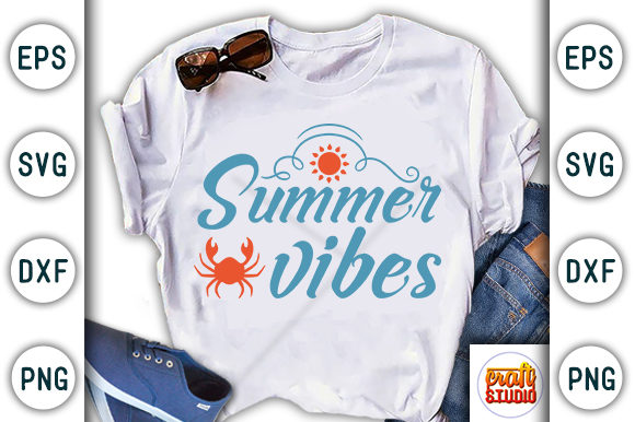Summer Vibes Graphic Design for T-Shirt Designs
