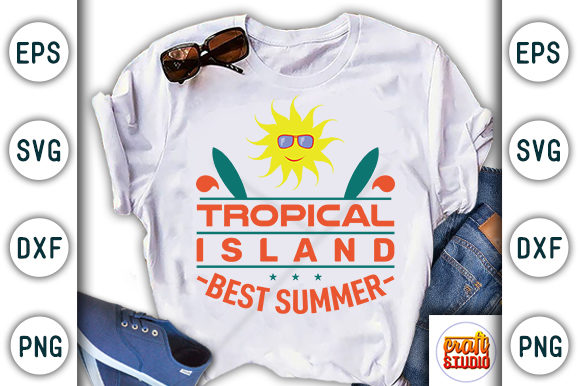 Tropical Island, Summer beach Design
